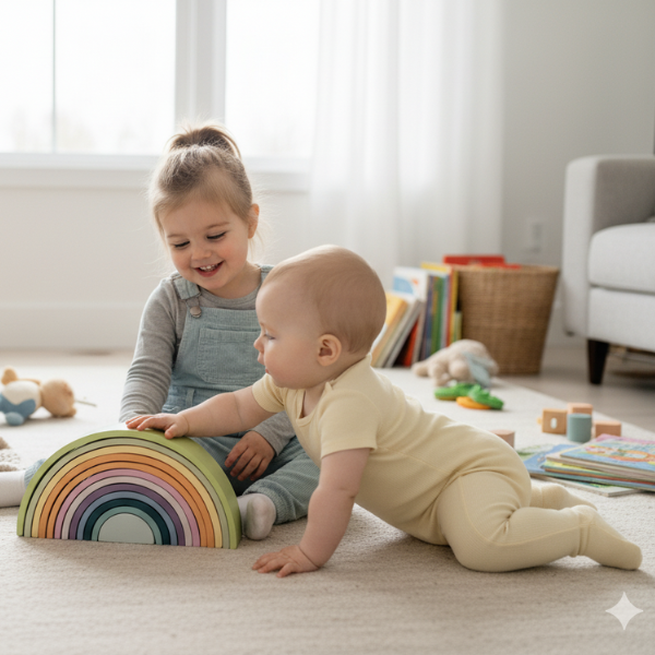 Arcoíris 12 piezas ancho Pastel