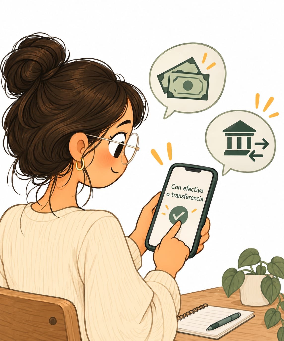image Elegí la forma de pago: tarjeta o transferencia