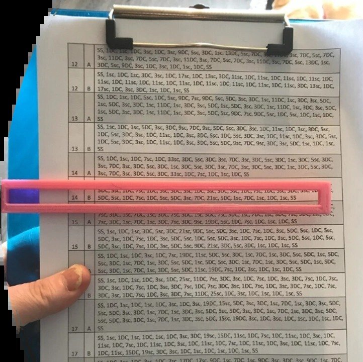 Guía de lectura con enganche en el margen