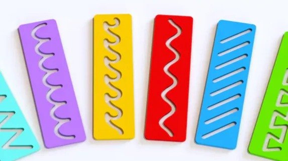 Set de 10 regletas de pre-escritura