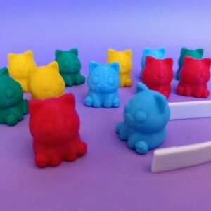 Kit pinza + 12 gatitos de colores